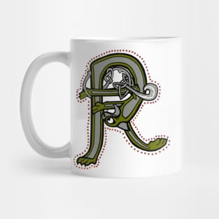 Celtic Cat Letter R Mug